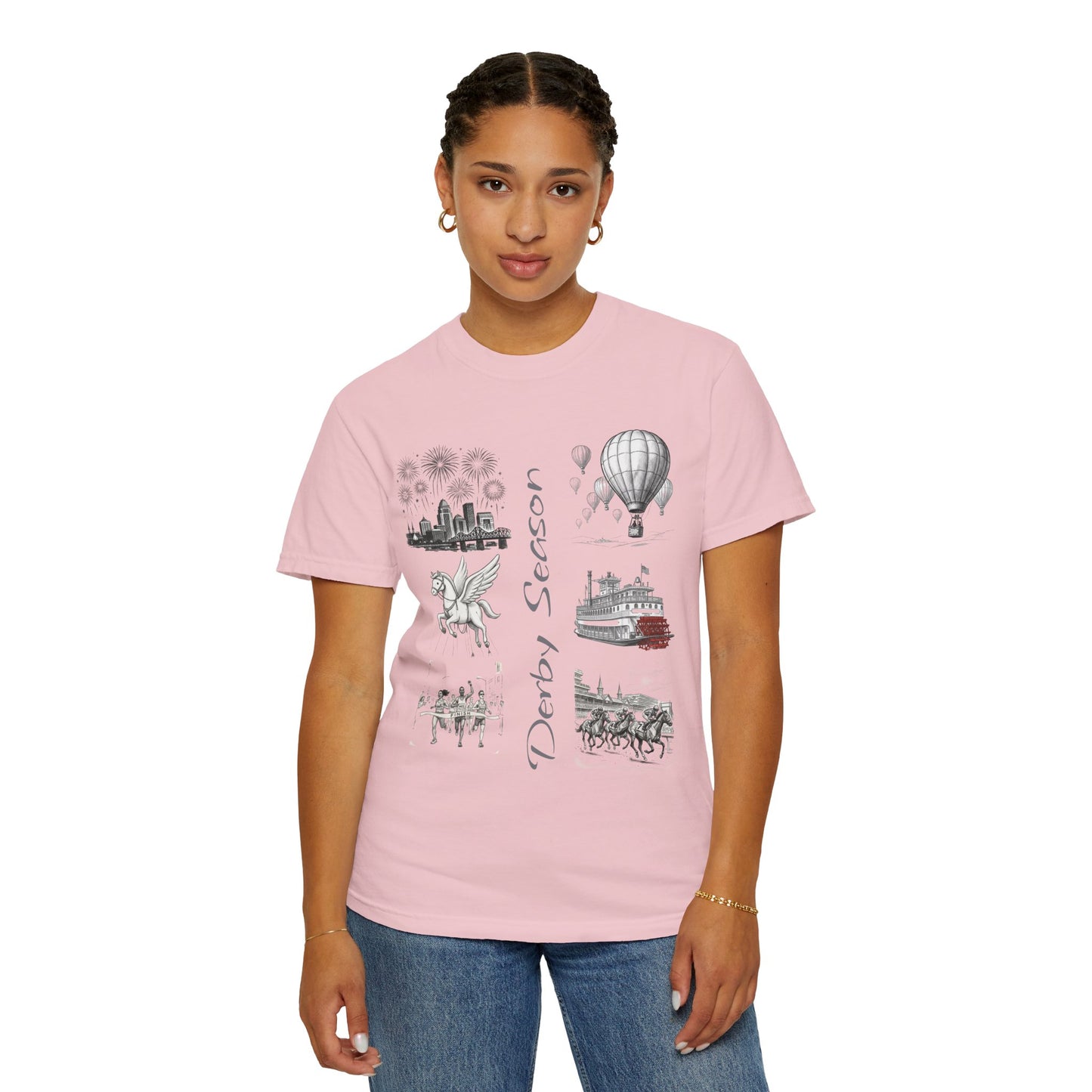Derby Season T-Shirt — Horse Racing & Balloon Glow Festival Tee