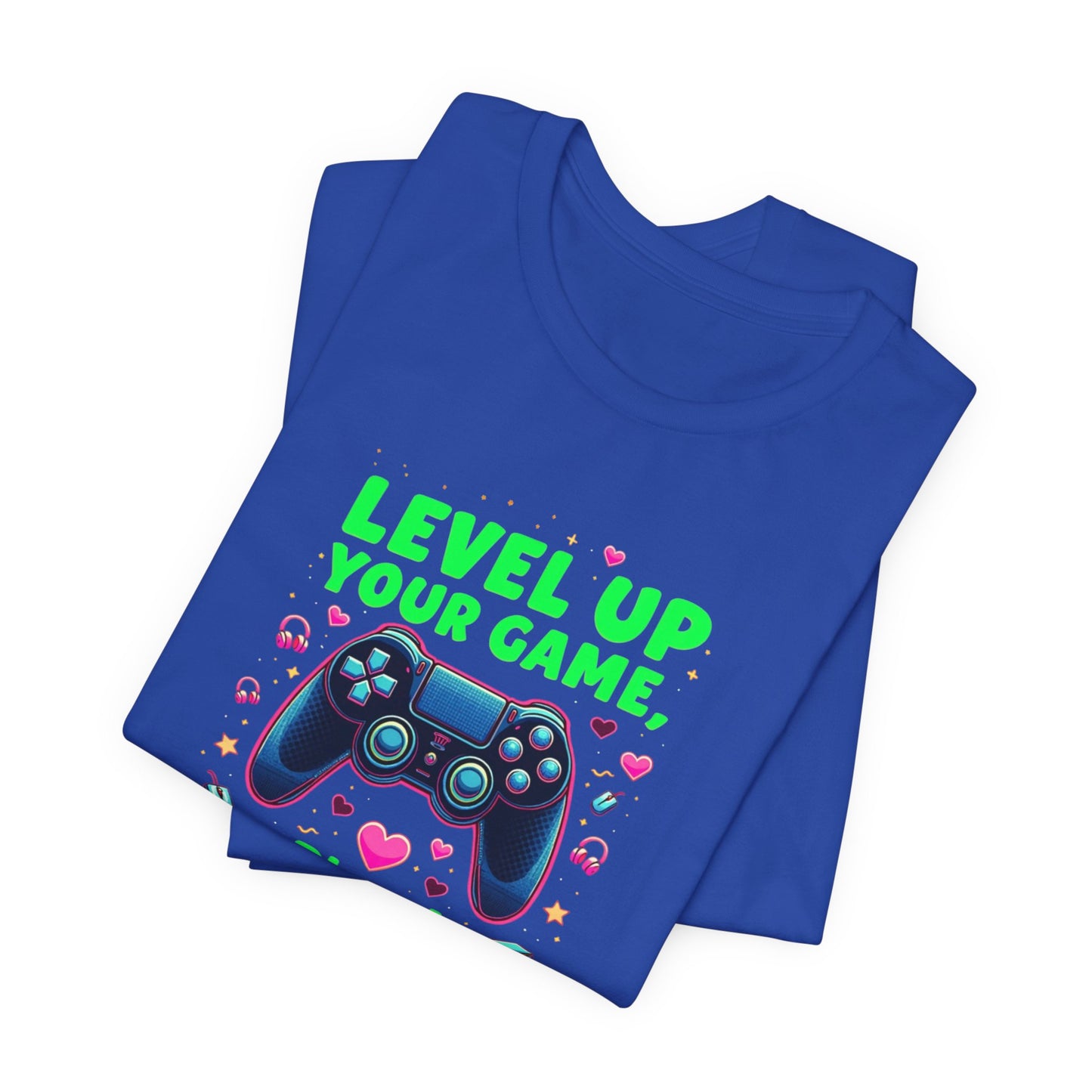 Level Up Your Game Gamer Tee — 'Level Up Your Game, Playa!' Video Game Controller Shirt