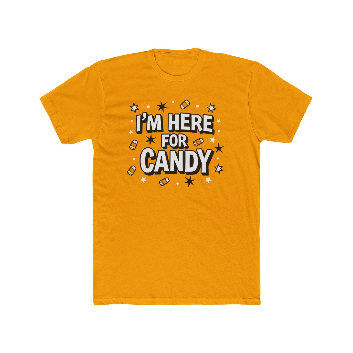 Fun Halloween Tee, I'm Here for Candy Unisex T-Shirt, Seasonal Fashion, Gift for Candy Lovers, Halloween Costume, Trick or Treat Shirt - Psychonaut Swag