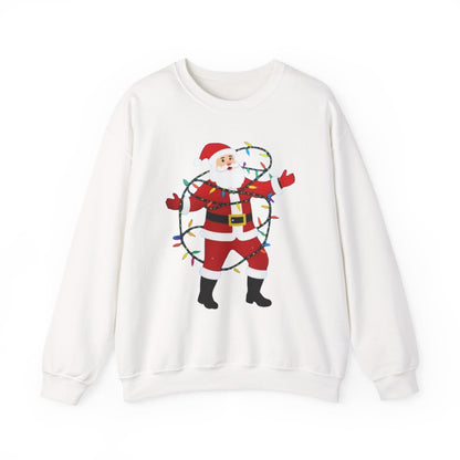 Christmas Santa Lights Crewneck Sweatshirt