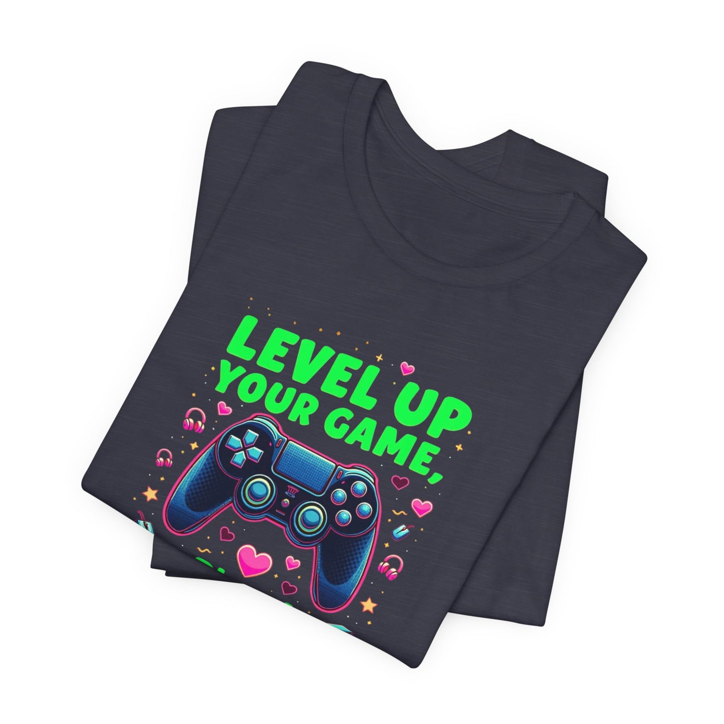 Level Up Your Game Gamer Tee — 'Level Up Your Game, Playa!' Video Game Controller Shirt