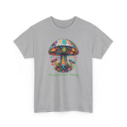 Vibing Bunch of Shrooms, Unisex Heavy Cotton Tee