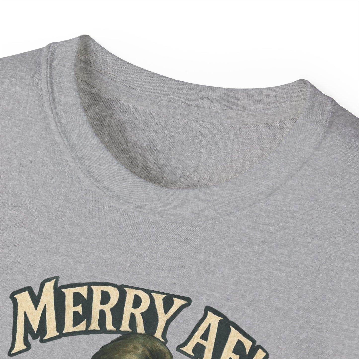 T‑Shirt — 'Merry AF' Vintage Grouchy Elf Christmas Tee