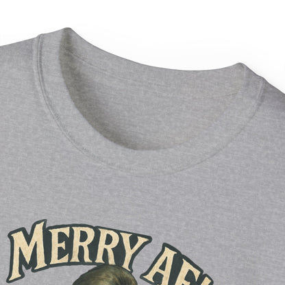 T‑Shirt — 'Merry AF' Vintage Grouchy Elf Christmas Tee