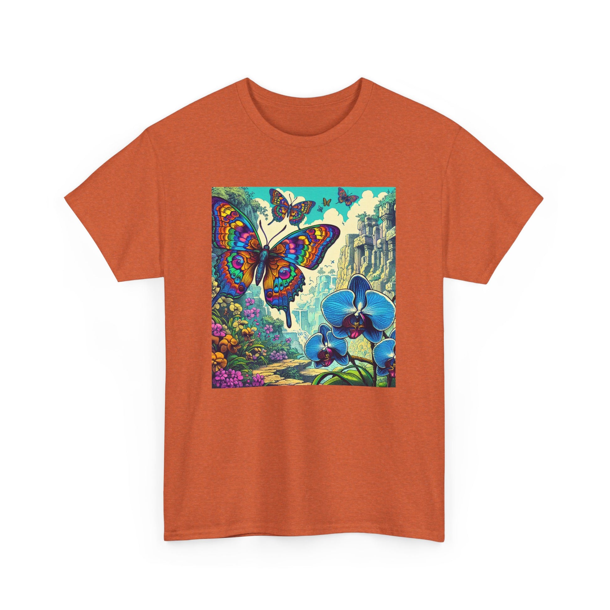 Butterfly Orchid, Unisex Heavy Cotton Tee - Psychonaut Swag