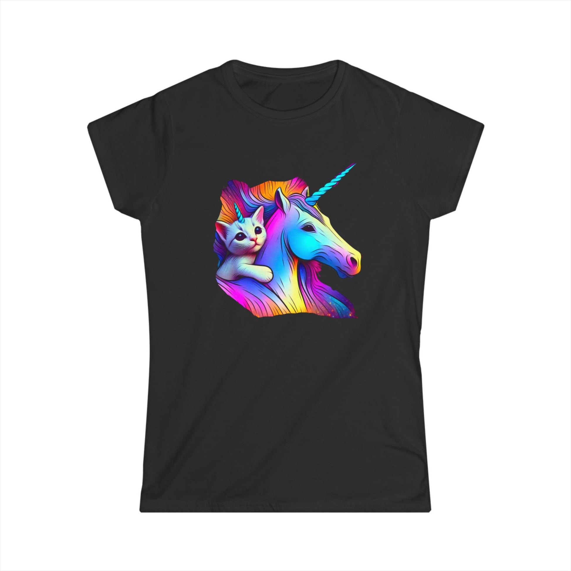 Catacorn and Unicorn, Women's Softstyle Tee - Psychonaut Swag