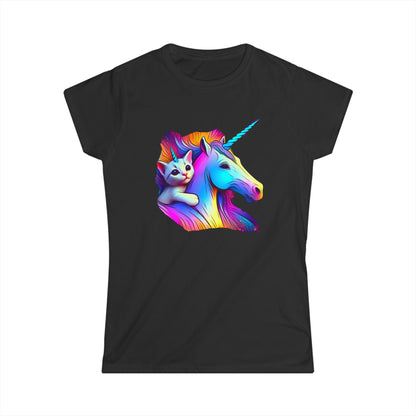 Catacorn and Unicorn, Women's Softstyle Tee - Psychonaut Swag