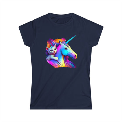 Catacorn and Unicorn, Women's Softstyle Tee - Psychonaut Swag