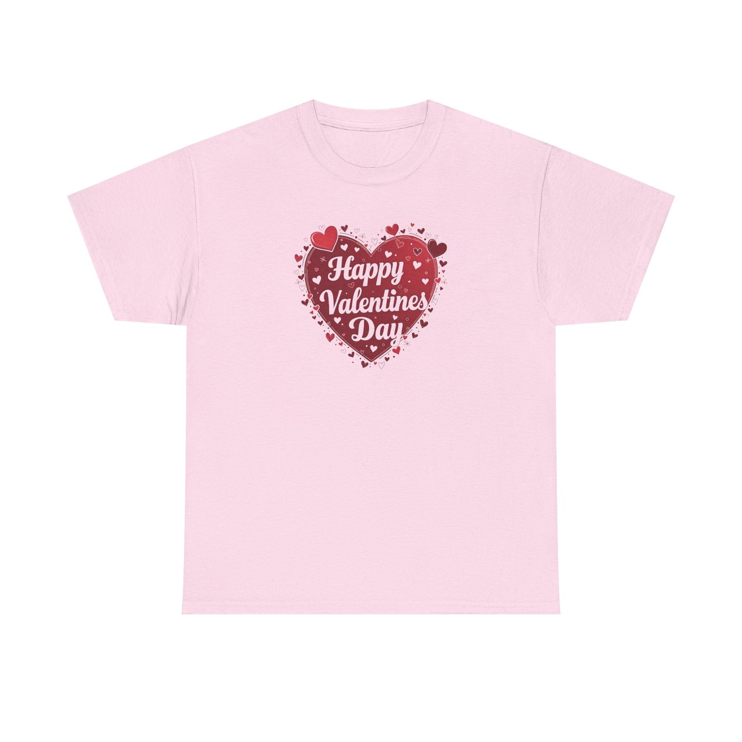 Valentine's Day Heart T-Shirt — "Happy Valentine's Day" Graphic Tee
