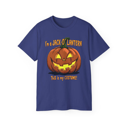 Halloween Jack-O'-Lantern Unisex Tee, Funny Costume Shirt, Spooky Festive Apparel, Halloween Party Gift, October Celebration Outfit