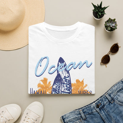 Ocean Surfboard Tee — Hawaii Vibes Beach Attraction T-Shirt