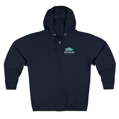 Advanced Mobile zip-up, Exploration Unisex Zip Hoodie, Cozy Zip Up, Casual Wear, Gift for Adventurers, Travel Enthusiasts