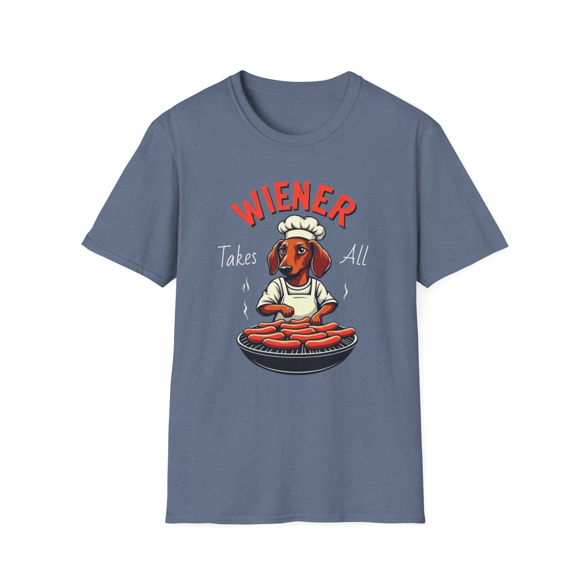 Wiener takes all, Dog Humor T-Shirt, Funny Pet Lover Gift, Cute Dog Tee, Unisex Funny Shirt, Dog Lover's Apparel - Psychonaut Swag