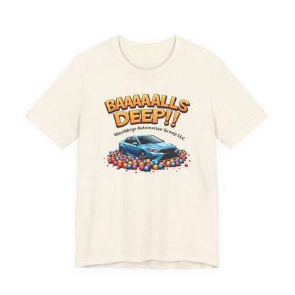 Baaaallls Deep, Unisex Jersey Short Sleeve Tee