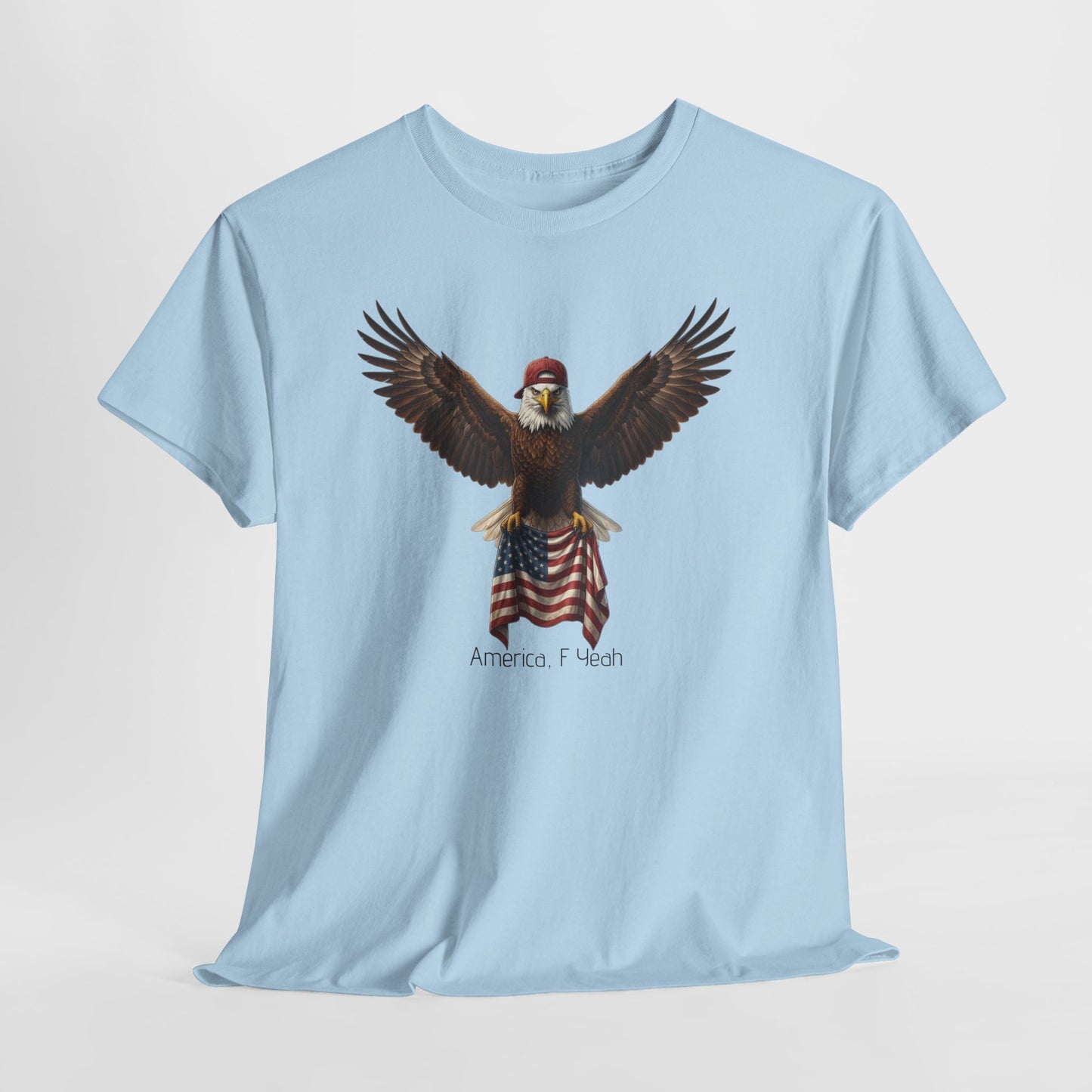 America F Yeah Eagle Tee — Patriotic Flag Graphic Shirt