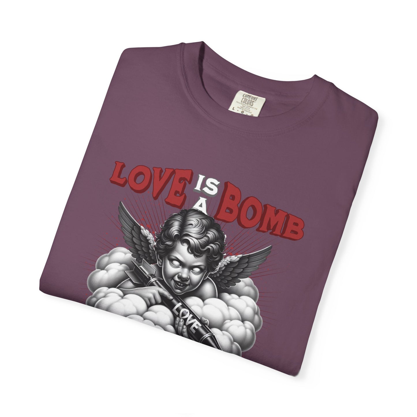 Love Is a Bomb T-Shirt — Vintage Cherub Graphic Tee
