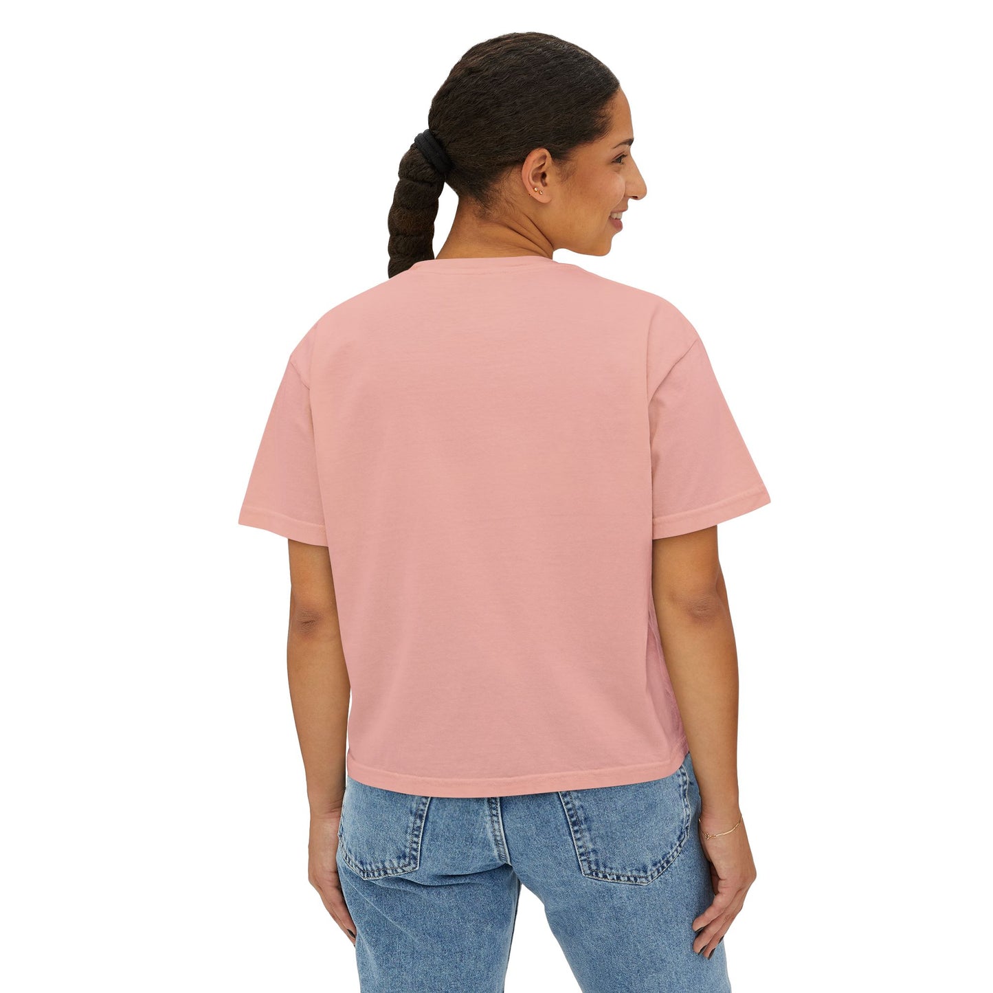 Witch Tarot Boxy Tee - Mystic Crystal Ball Graphic Women’s Crop Shirt