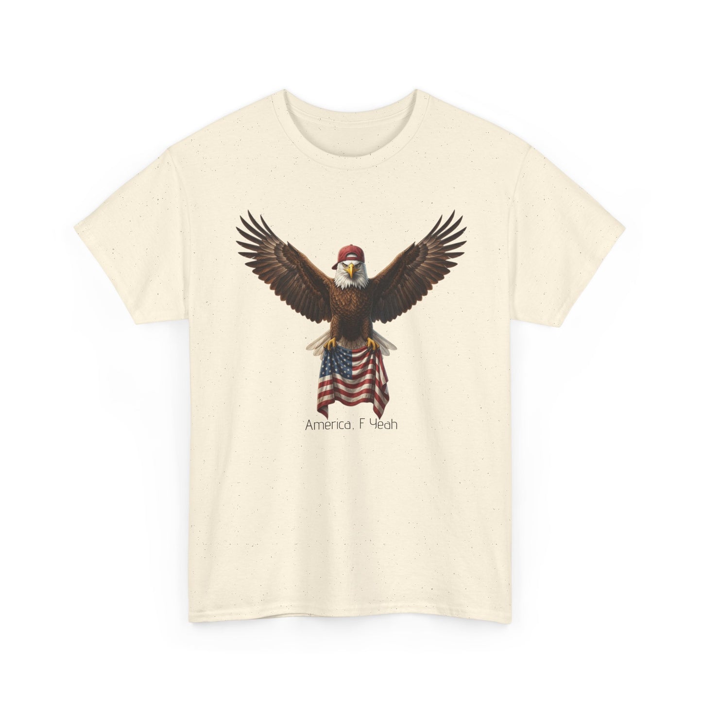 America F Yeah Eagle Tee — Patriotic Flag Graphic Shirt