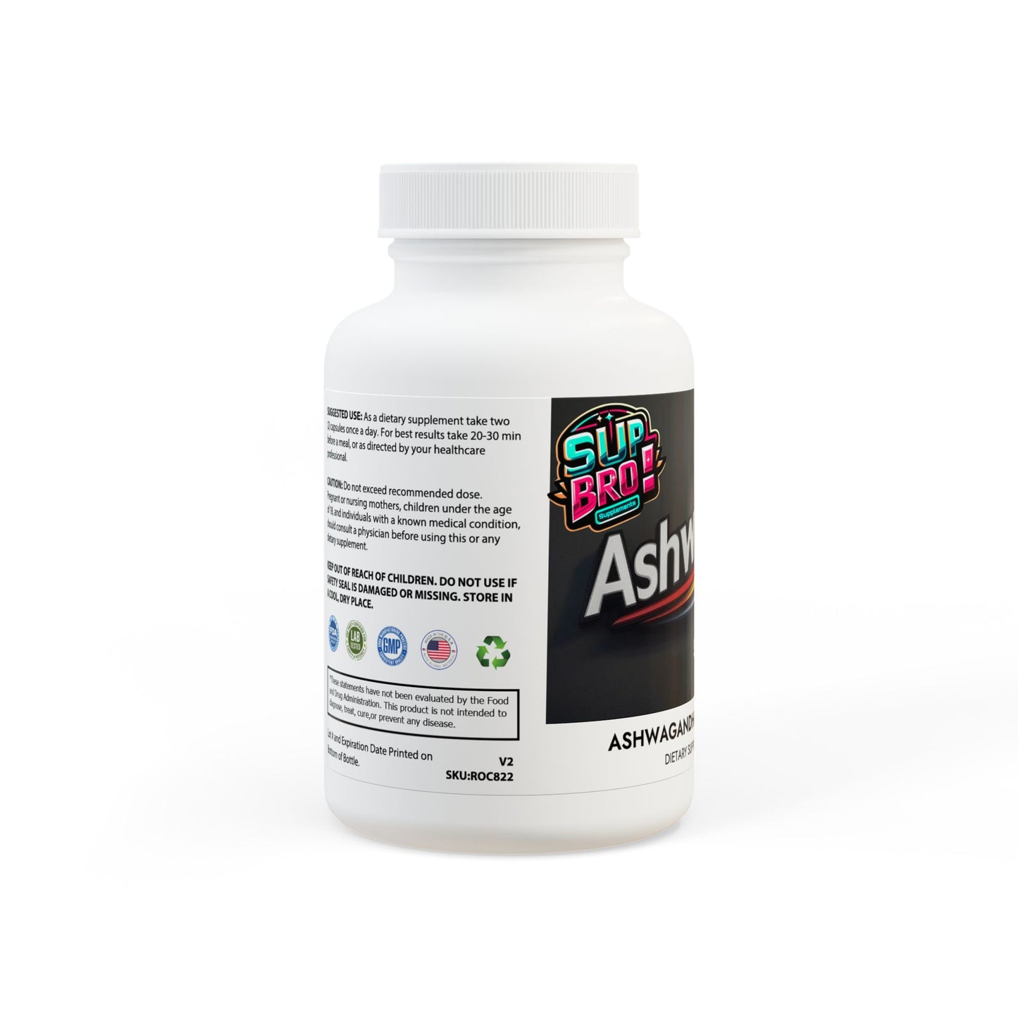 Ashwagandha,and Black Pepper, Sup Bro! supplements