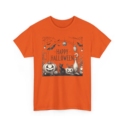 Halloween Vintage style party, Unisex Heavy Cotton Tee, Spooky Tee, Halloween Shirt, Ghostly Apparel, Pumpkin T-Shirt, Festive Clothing