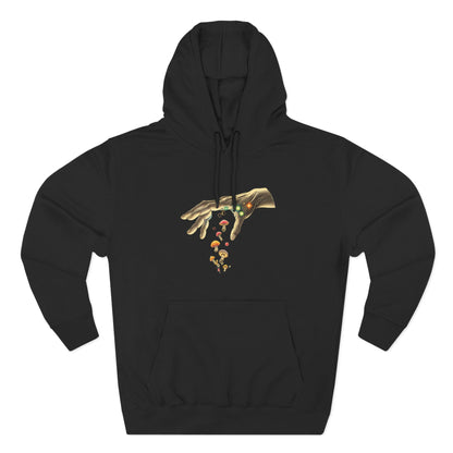 Gift from hand, Three-Panel Fleece Hoodie - Psychonaut Swag