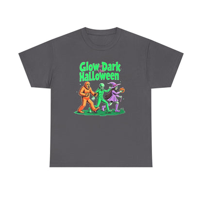 Retro Halloween Tee — Bigfoot, Alien, Witch, Trick-or-Treating Graphic T-Shirt