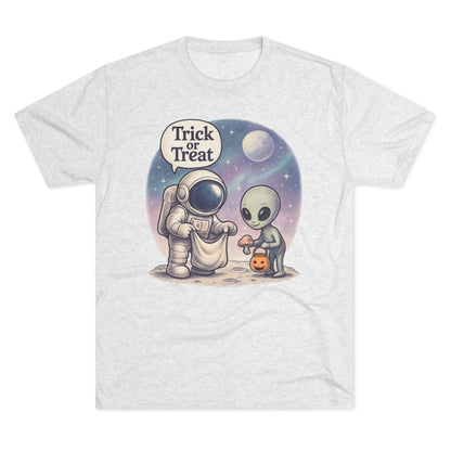 Space Trick or Treat Crew Tee, Halloween T-Shirt, Space Theme Shirt, Unisex Graphic Tee, Fun Costume Tee, Gift for Space Lovers