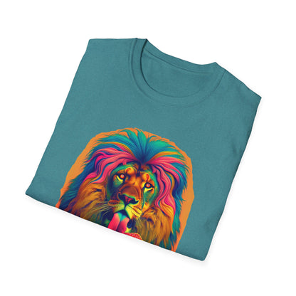 Lion Lick, Mushroom tee, Unisex T-Shirt - Psychonaut Swag