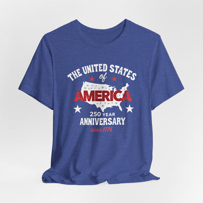 America 250 year Anniversary,Unisex Jersey Short Sleeve Tee