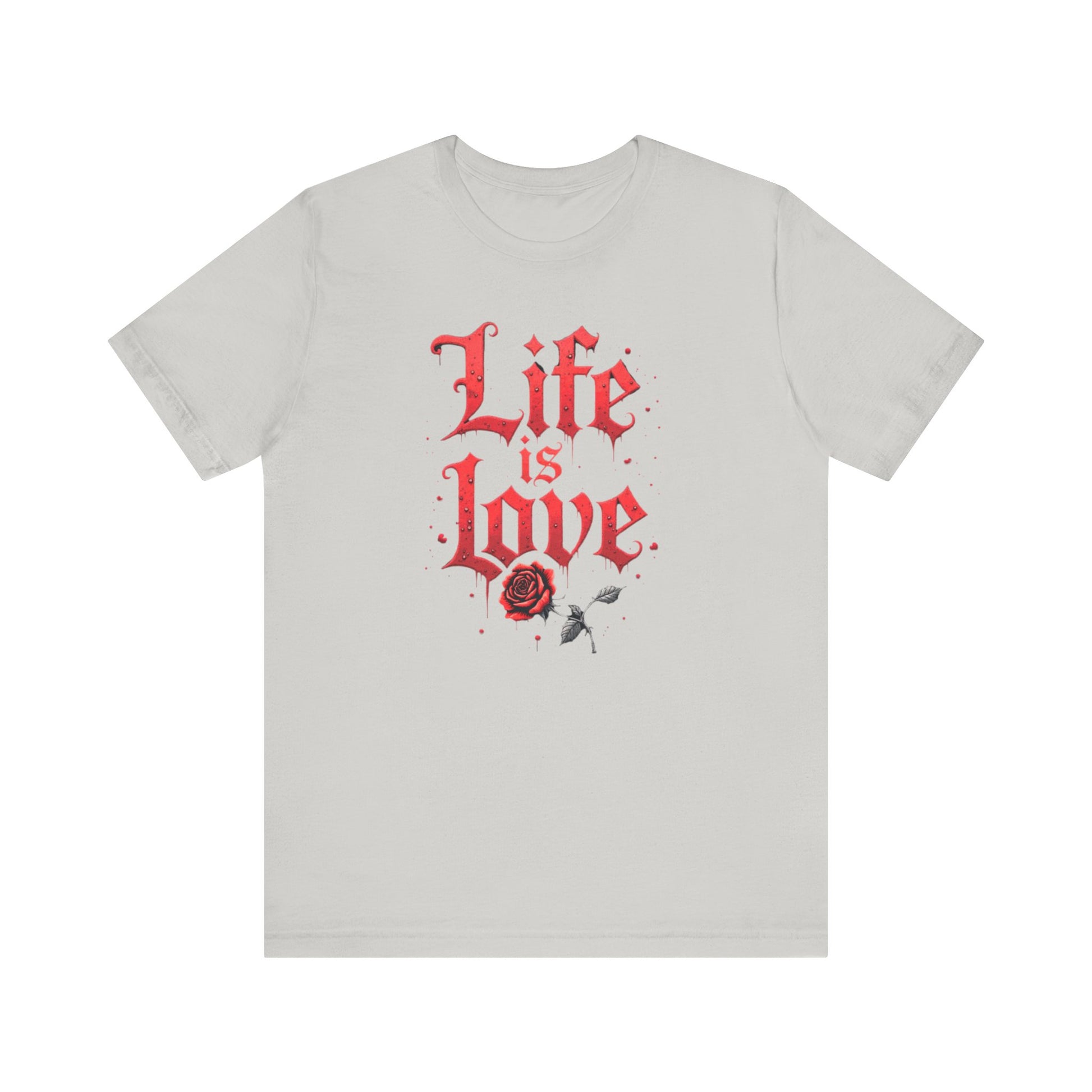 Life is Love Shirt, Love Themed Apparel, Gift for Couples, Valentine's Day Top - Psychonaut Swag