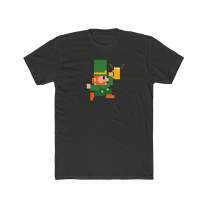 Pixel Leprechaun Beer St. Patrick's Day T-Shirt