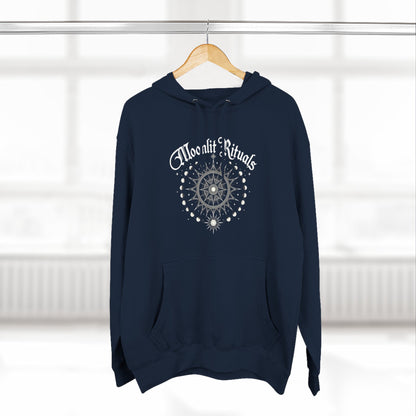 Moonlit Rituals Hoodie — Mystic Celestial Graphic Pullover