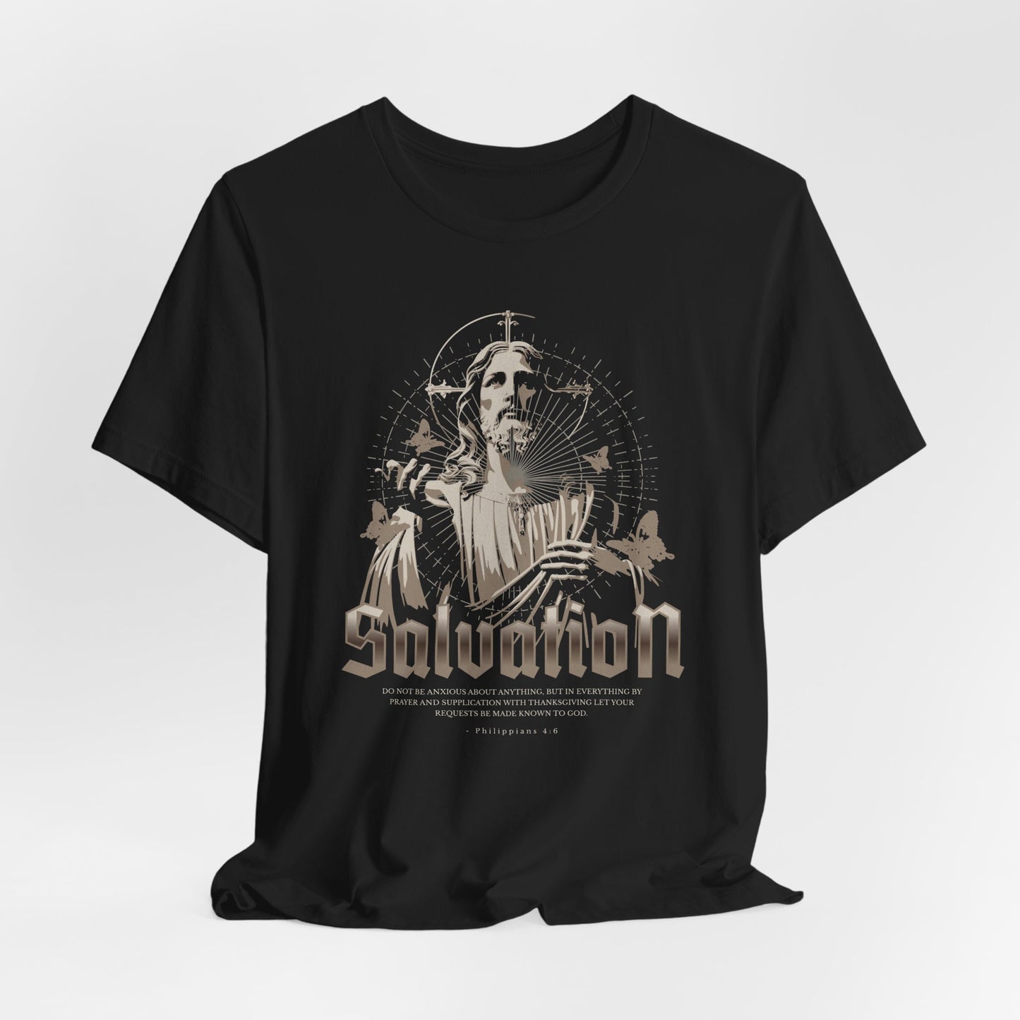 Salvation Graphic Tee — Vintage Jesus Religious T-Shirt