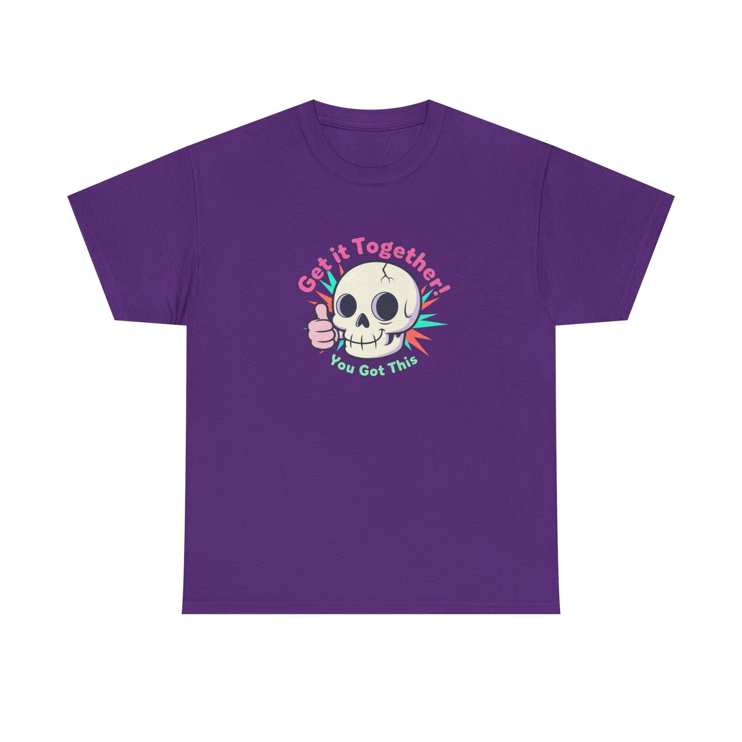Get It Together Skull Tee — Cute Thumbs Up Motivational Graphic T-Shirt