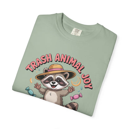 Trash Animal Joy Raccoon T-Shirt — Cute Candy-Loving Graphic Tee