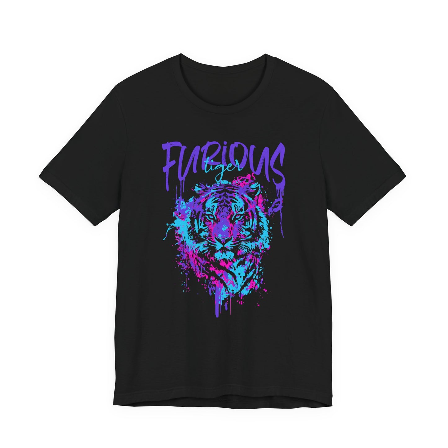 Furious Tiger, Unisex Jersey Short Sleeve Tee