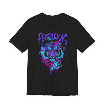 Furious Tiger, Unisex Jersey Short Sleeve Tee