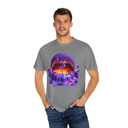 Lava Lips, Unisex Garment-Dyed T-shirt