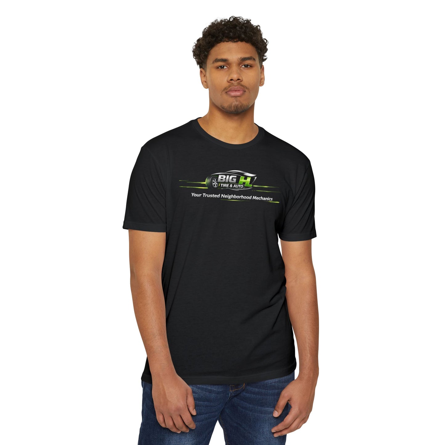 Mechanic Big H, Unisex CVC Jersey T-shirt