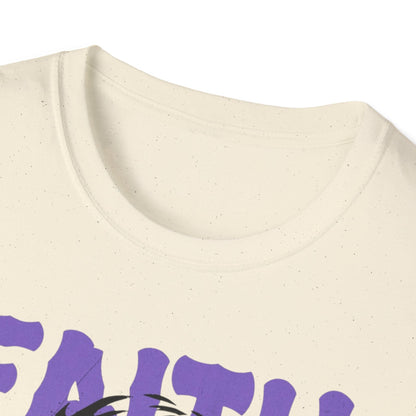 Faith Over Fear T-Shirt — Christian Jesus Graphic Tee (Faith Over Fear purple design)