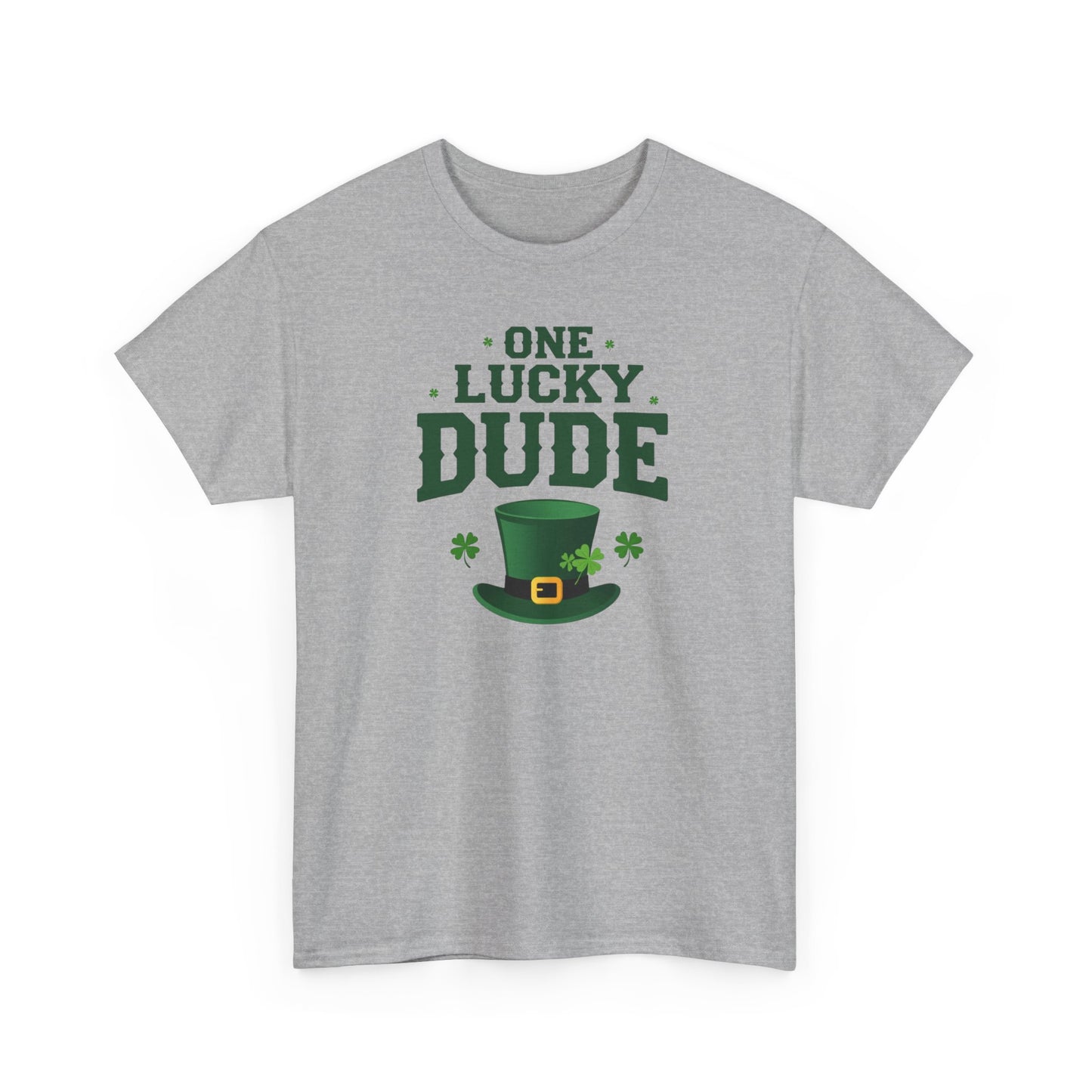 One Lucky Dude T-Shirt — St. Patrick's Day Leprechaun Hat Graphic Tee