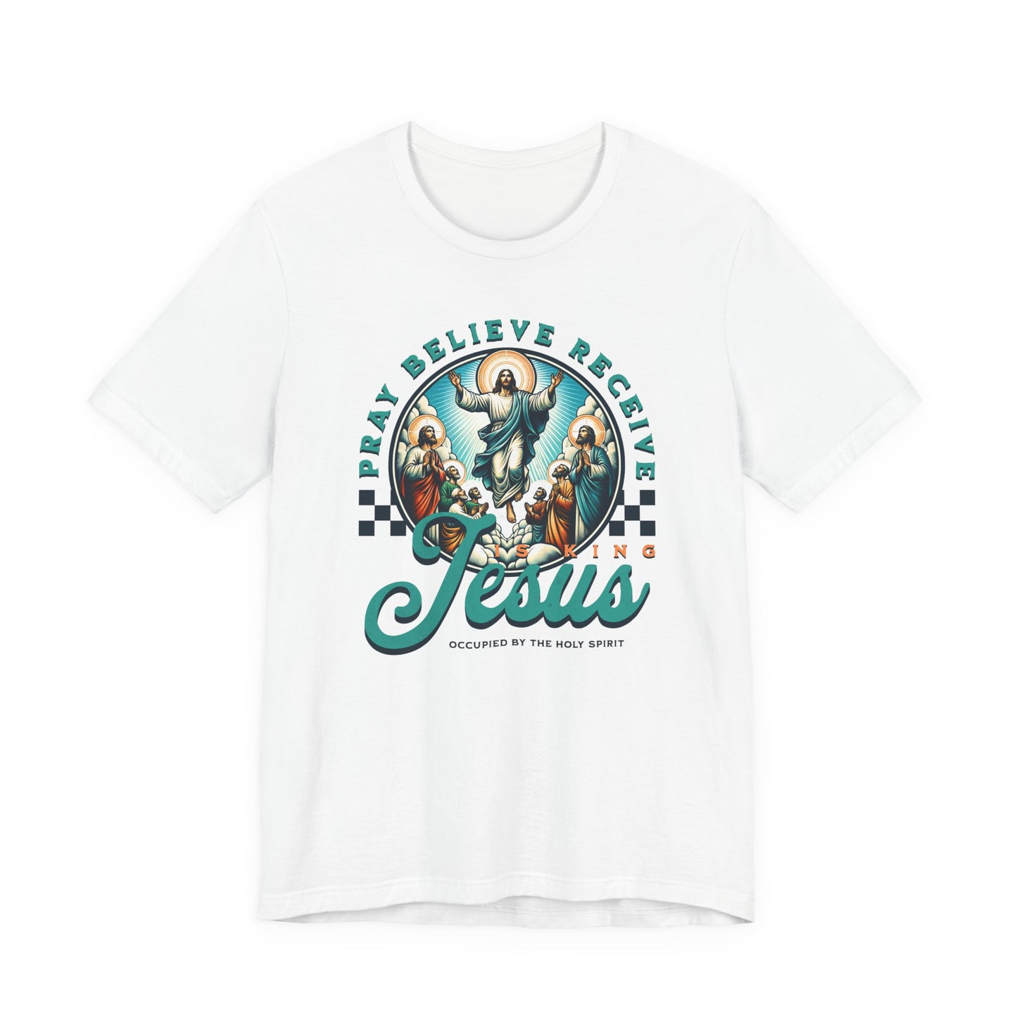 Jesus Prayer Tee — "Pray Believe Receive" Christian Graphic T-Shirt