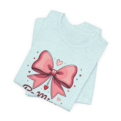 Valentine 'Be Mine' Pink Bow T‑Shirt