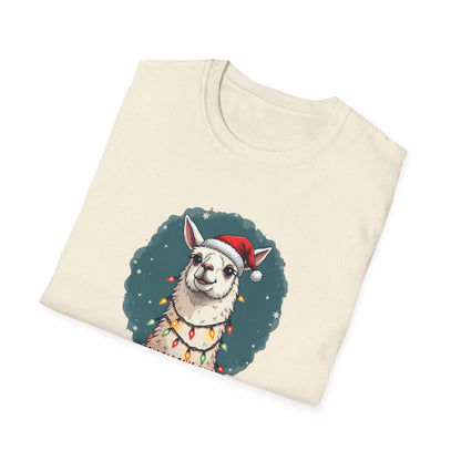 Llamas Christmas tee, Unisex Softstyle T-Shirt