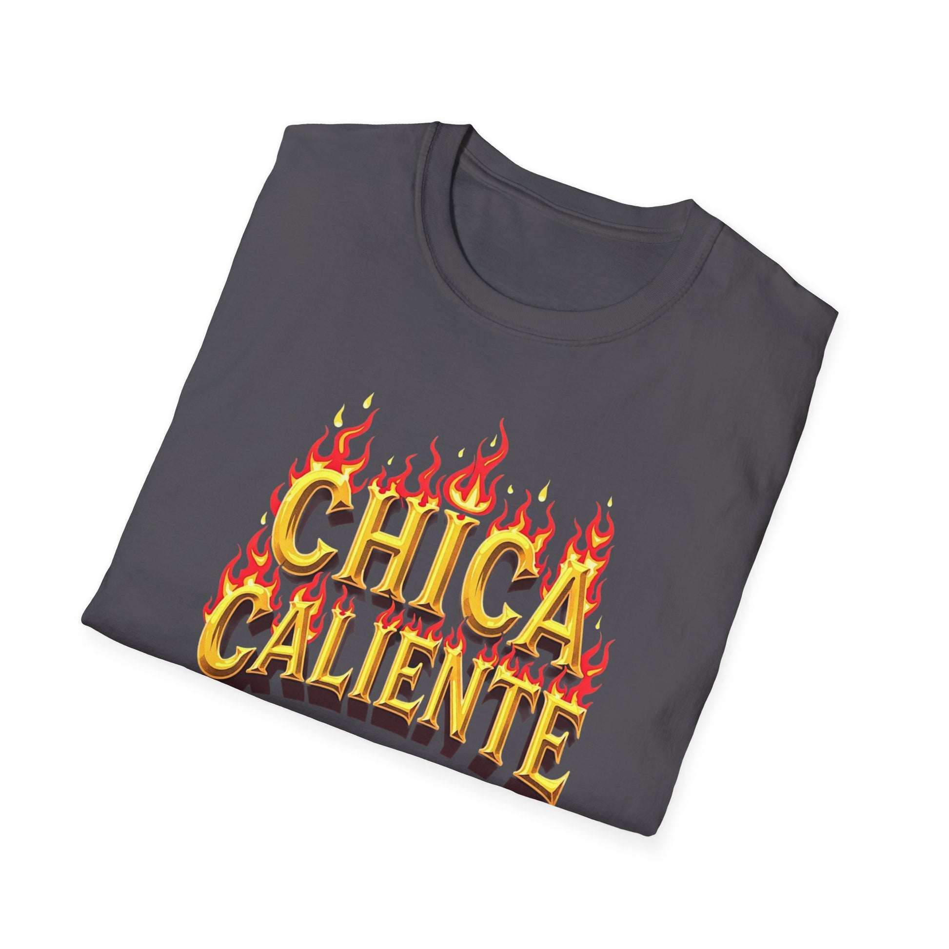 Hot Chick, Flame T-Shirt, Trendy Graphic Tee, Chica Caliente Shirt, Gift for Her, Summer Fashion, Casual Style - Psychonaut Swag