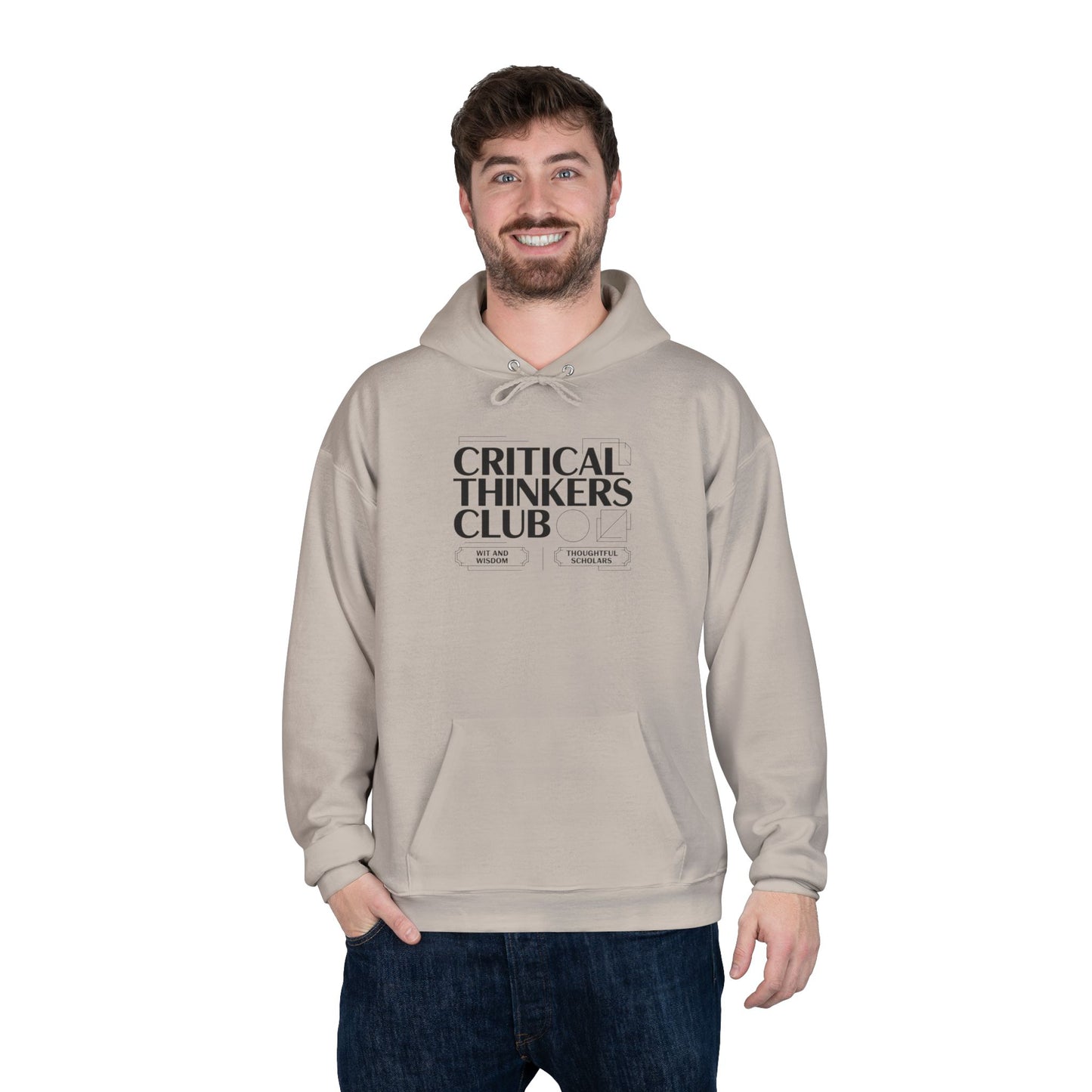 Critical Thinkers Club Hoodie — Graphic Pullover for Students & Intellectuals