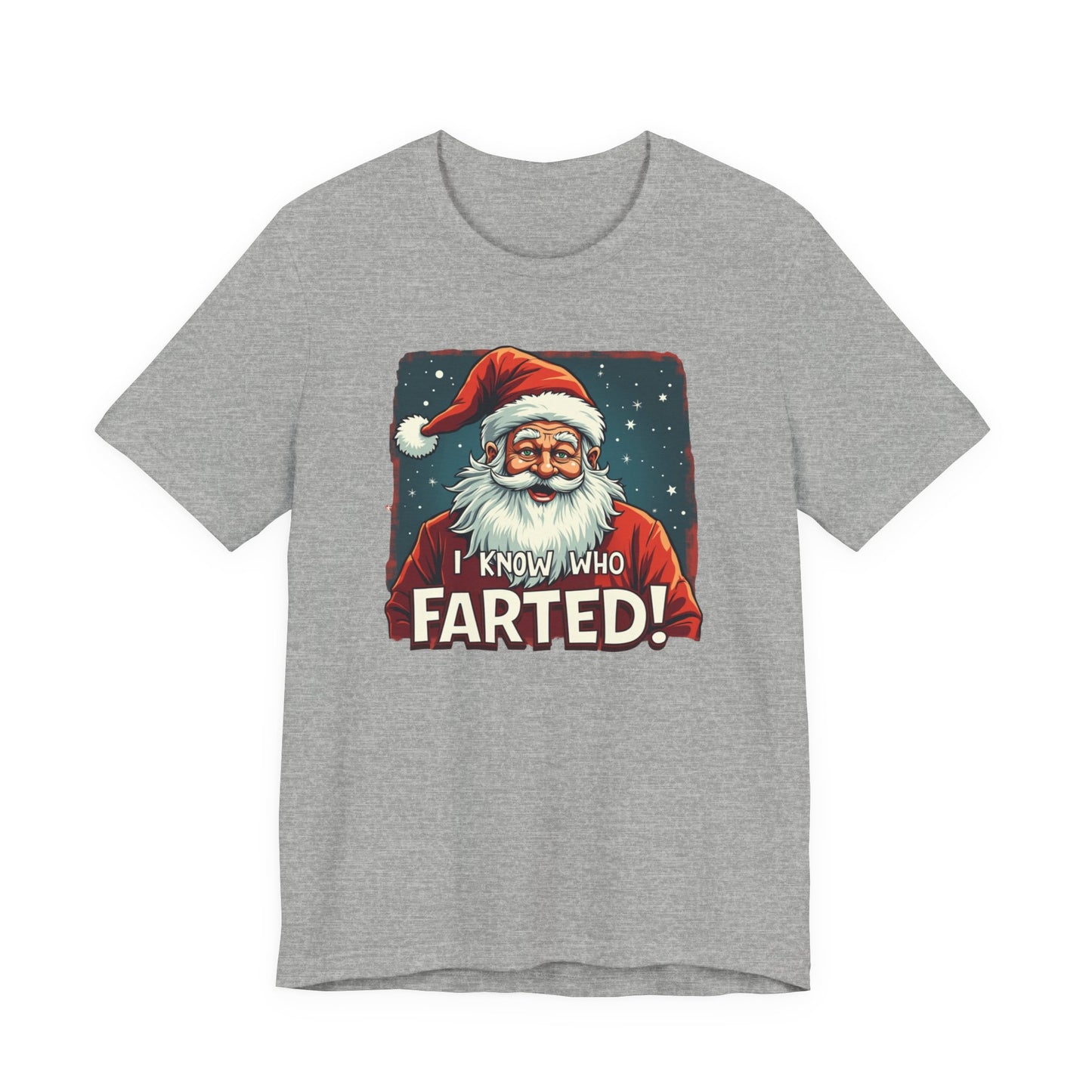 Funny Christmas T-Shirt – Vintage Santa "I Know Who Farted!" Holiday Tee