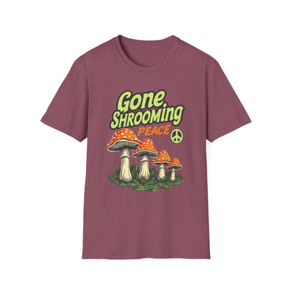 Gone Shrooming Unisex T-Shirt - Funny Mushroom Tee for Nature Lovers, Gift for Hikers, Campers, and Outdoor Enthusiasts - Psychonaut Swag