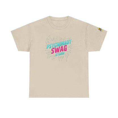 Psychonaut Swag, Human Billboard, Unisex Heavy Cotton Tee