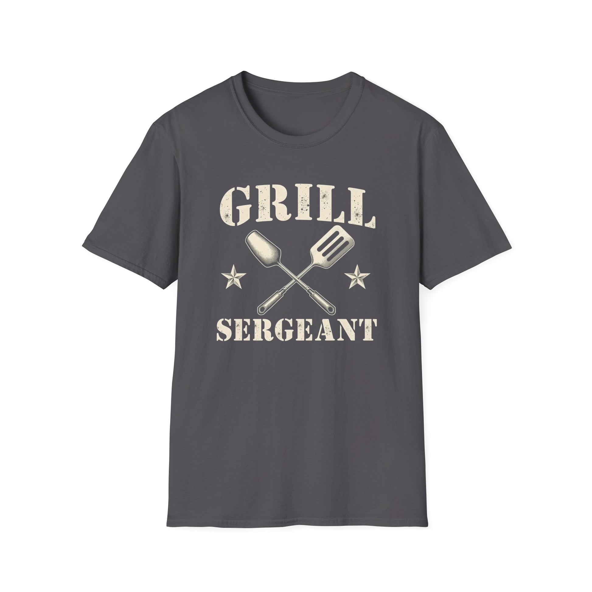 Grill Sergeant T-Shirt, Unisex Softstyle Tee, BBQ Gift, Father's Day Shirt, Grilling Apparel - Psychonaut Swag